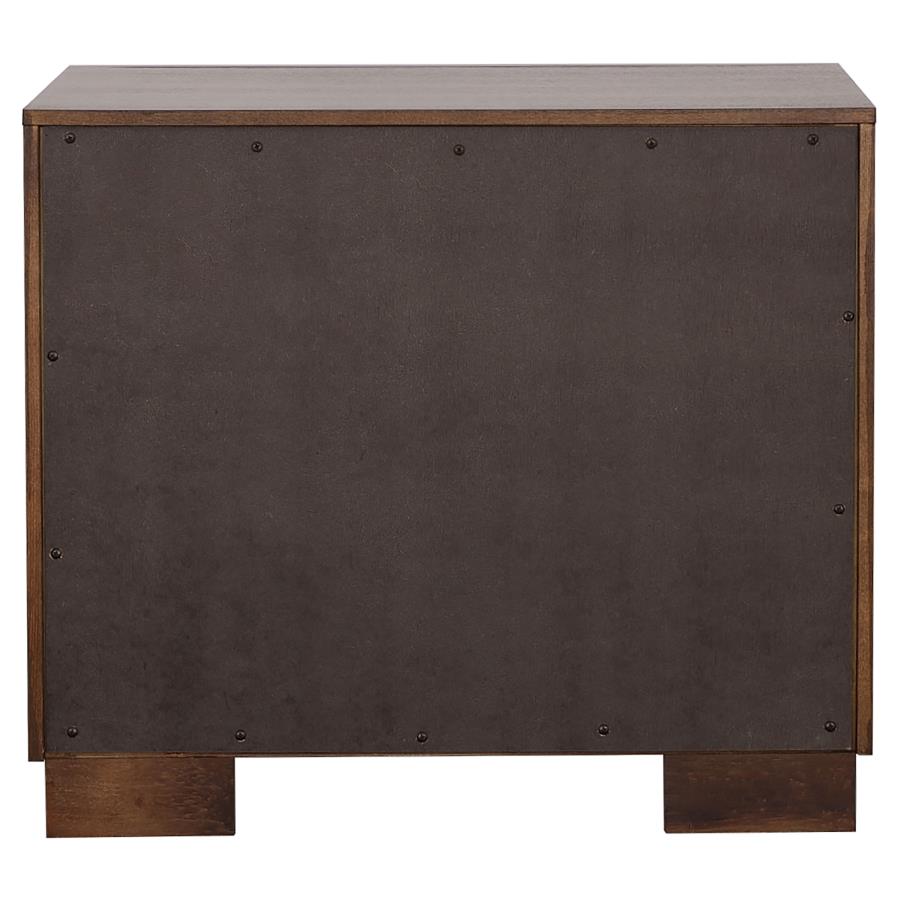 Jessica 2-Drawer Nightstand Cappuccino