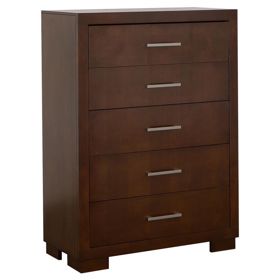 Jessica 5-Drawer Chest Cappuccino