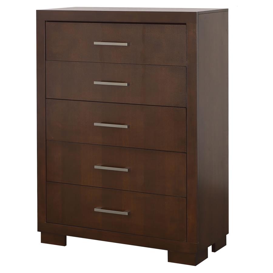 Jessica 5-Drawer Chest Cappuccino