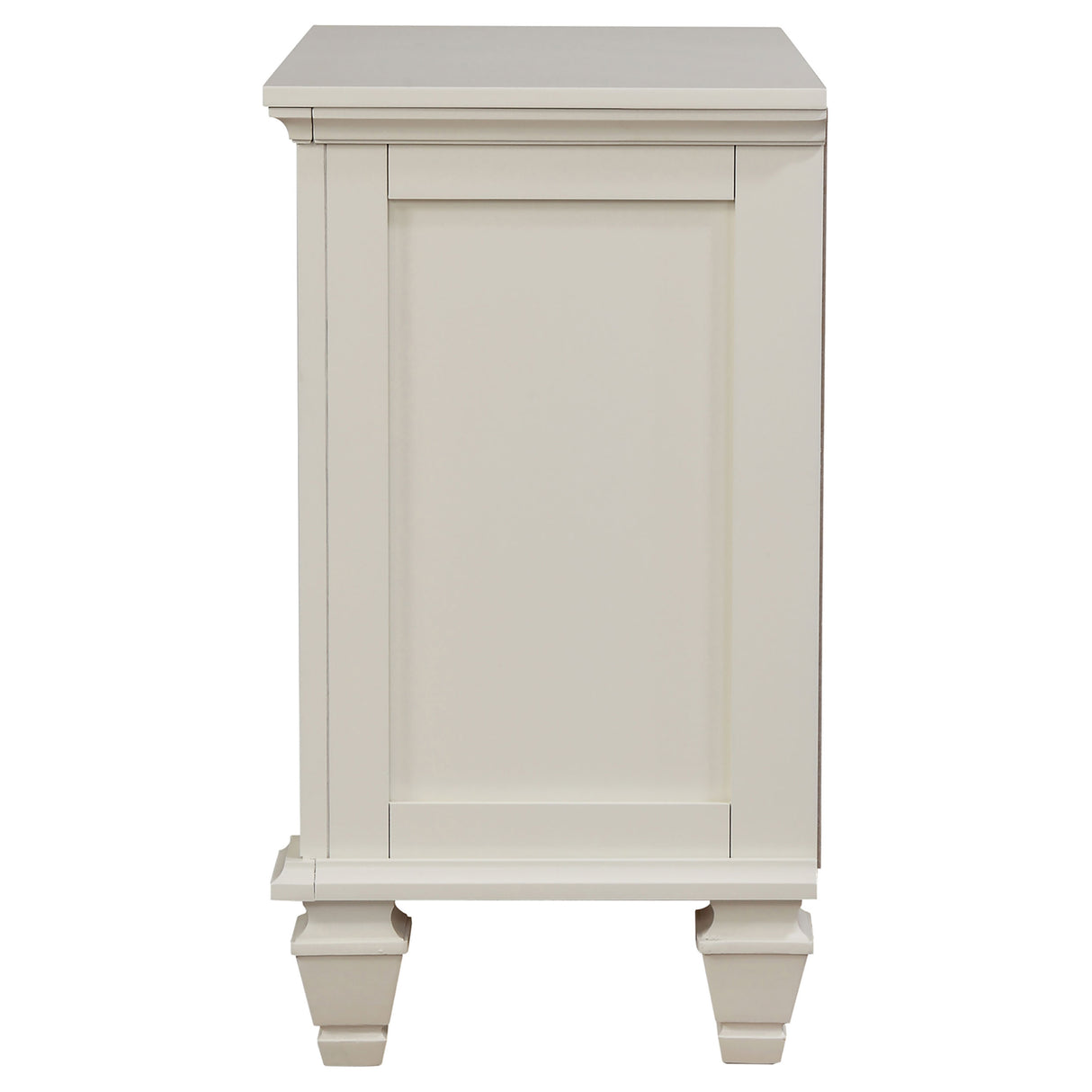 Sandy Beach 3-Drawer Nightstand White