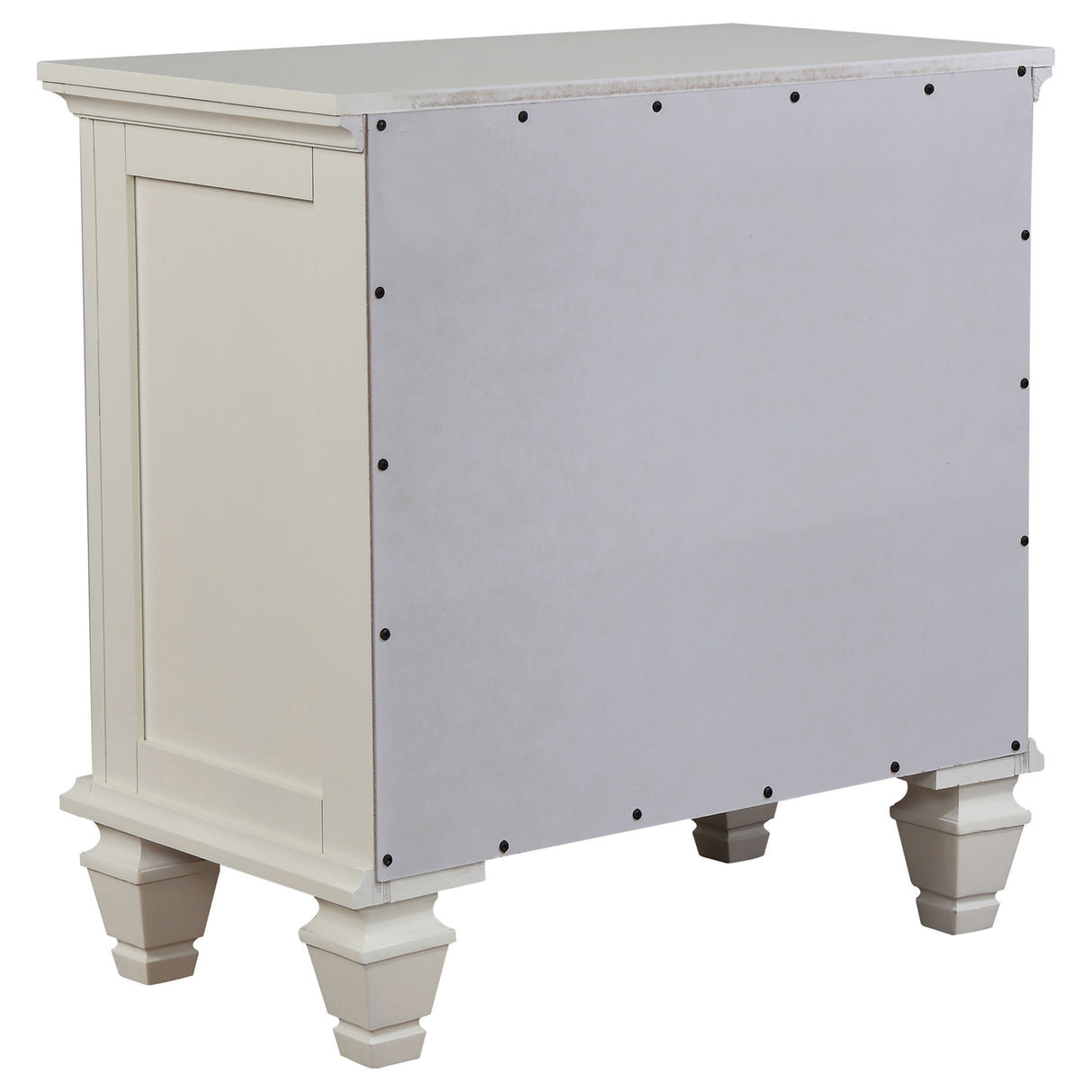 Sandy Beach 3-Drawer Nightstand White