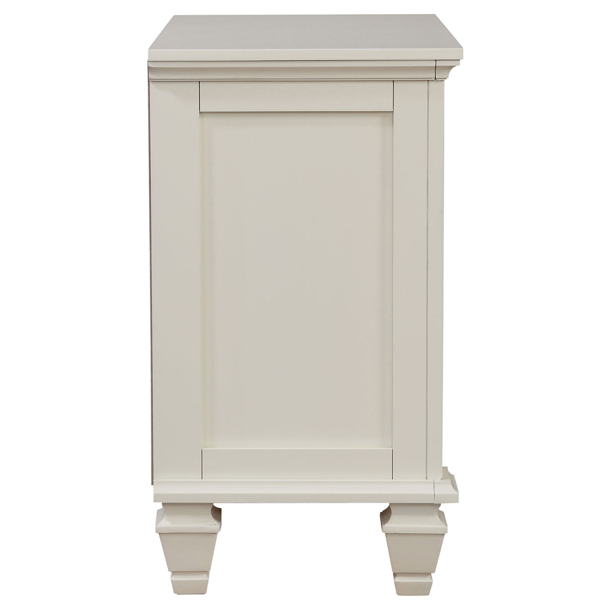 Sandy Beach 3-Drawer Nightstand White