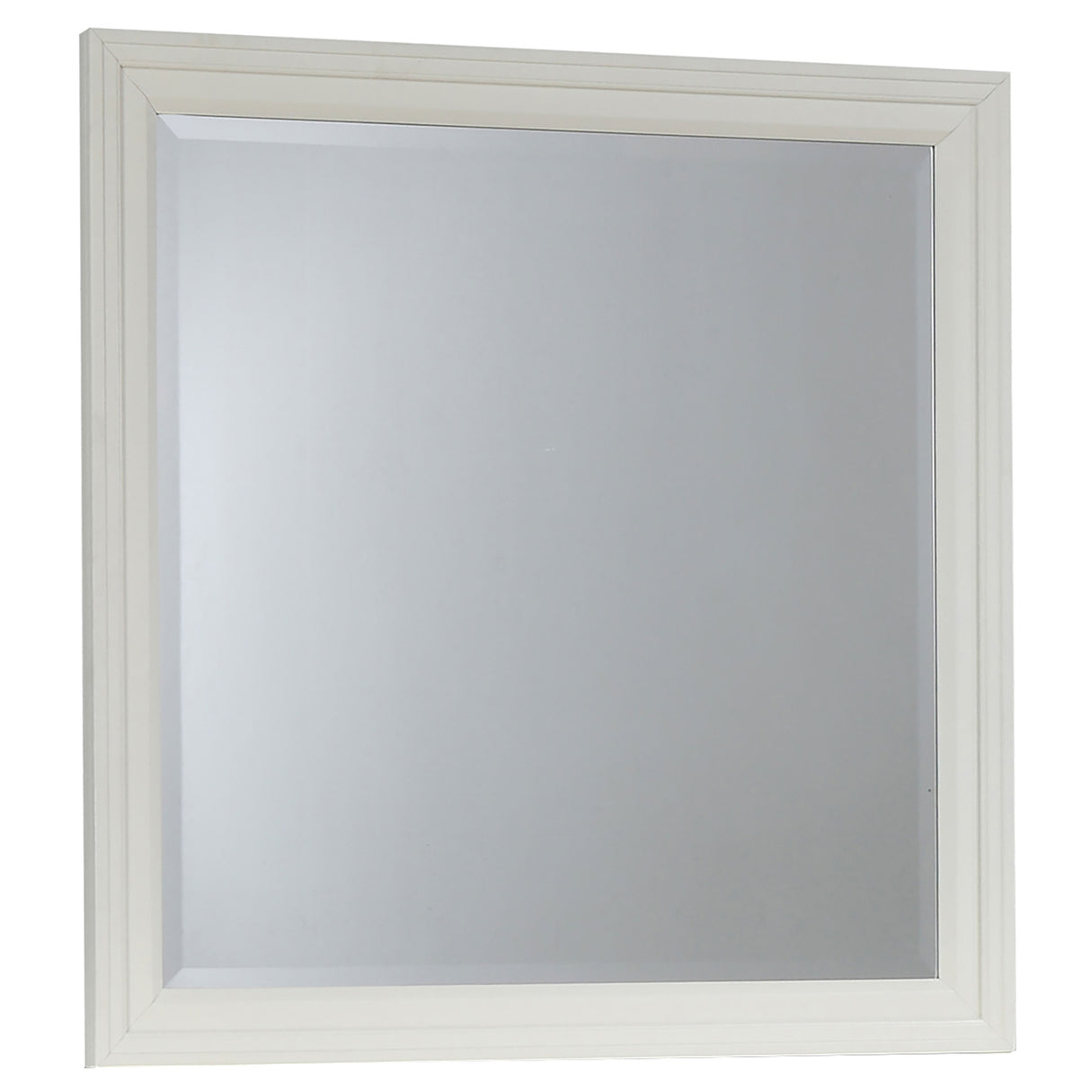 Sandy Beach Rectangular Mirror White
