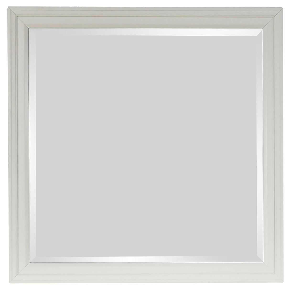 Sandy Beach Rectangular Mirror White