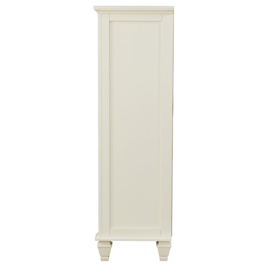 Sandy Beach 5-Drawer Rectangular Chest White