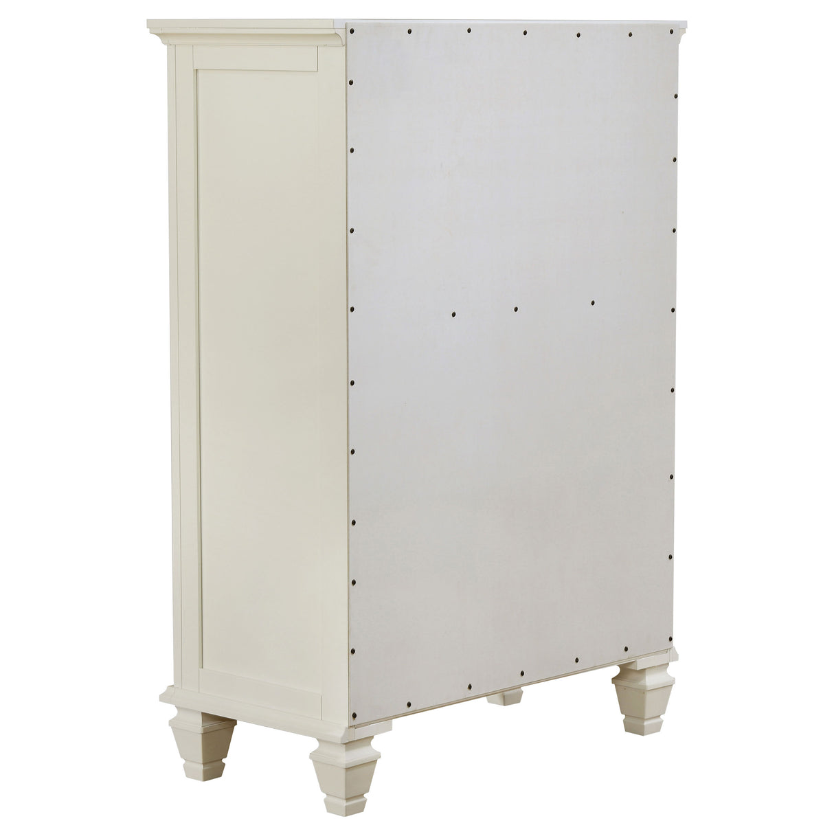 Sandy Beach 5-Drawer Rectangular Chest White