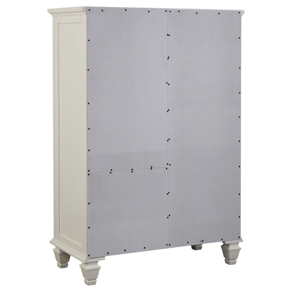 Sandy Beach 8-Drawer Door Chest Storage White
