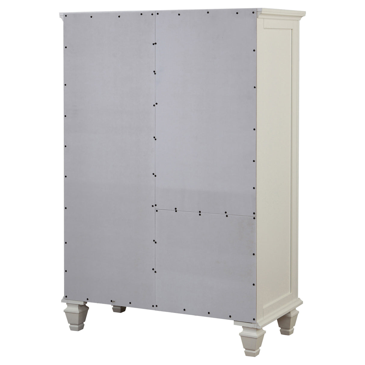 Sandy Beach 8-Drawer Door Chest Storage White