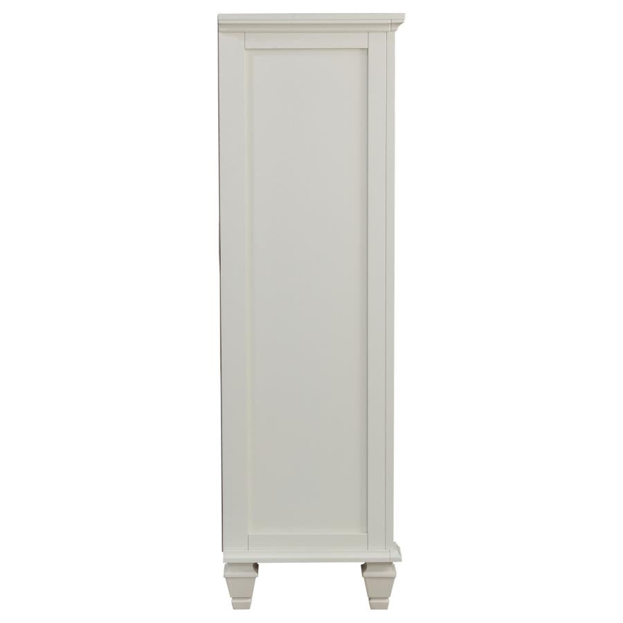 Sandy Beach 8-Drawer Door Chest Storage White