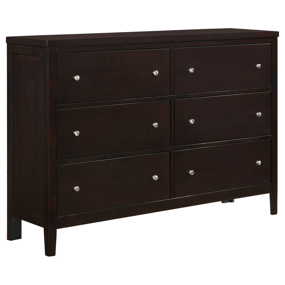 Carlton 6-Drawer Rectangular Dresser Cappuccino