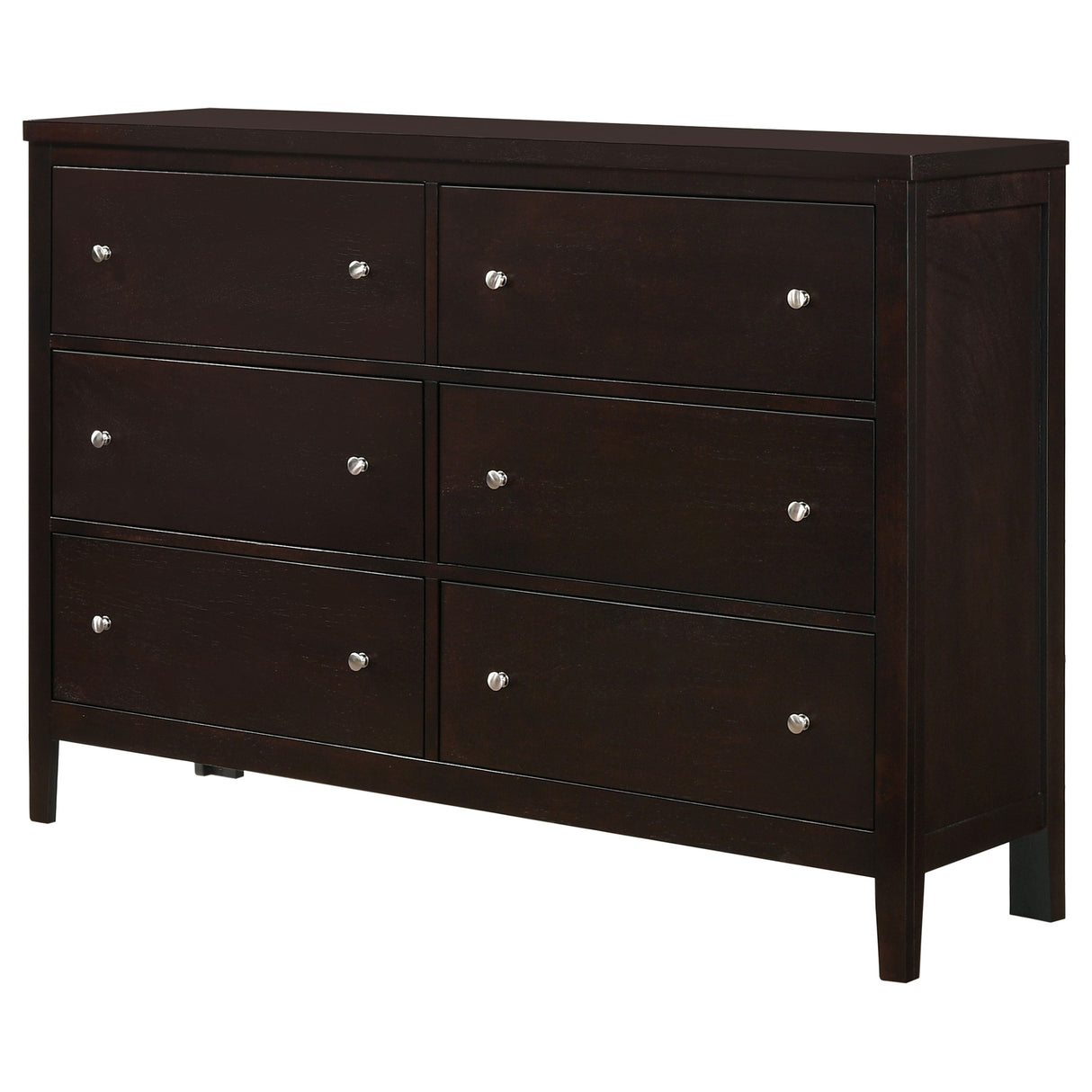 Carlton 6-Drawer Rectangular Dresser Cappuccino