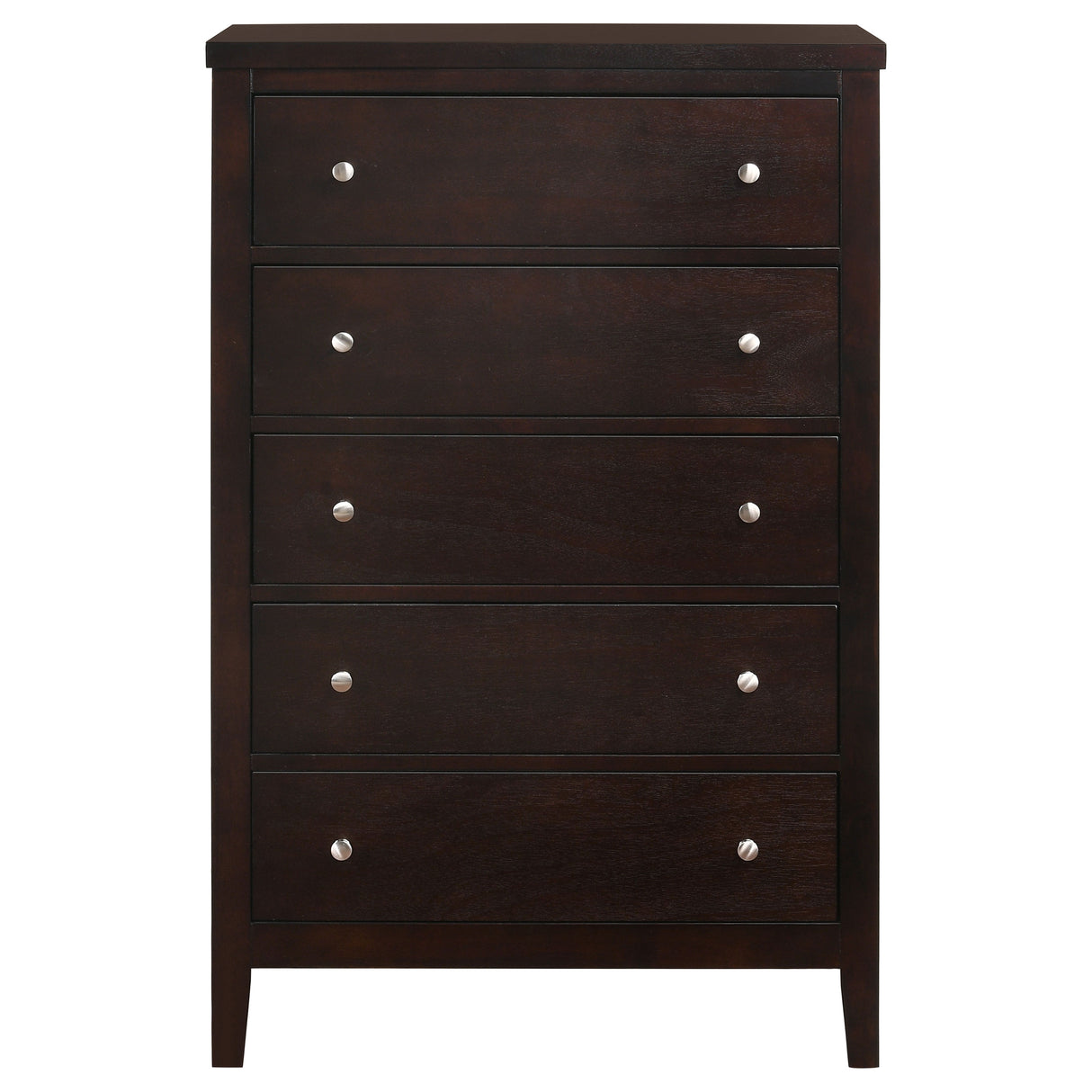 Carlton 5-Drawer Rectangular Chest Cappuccino