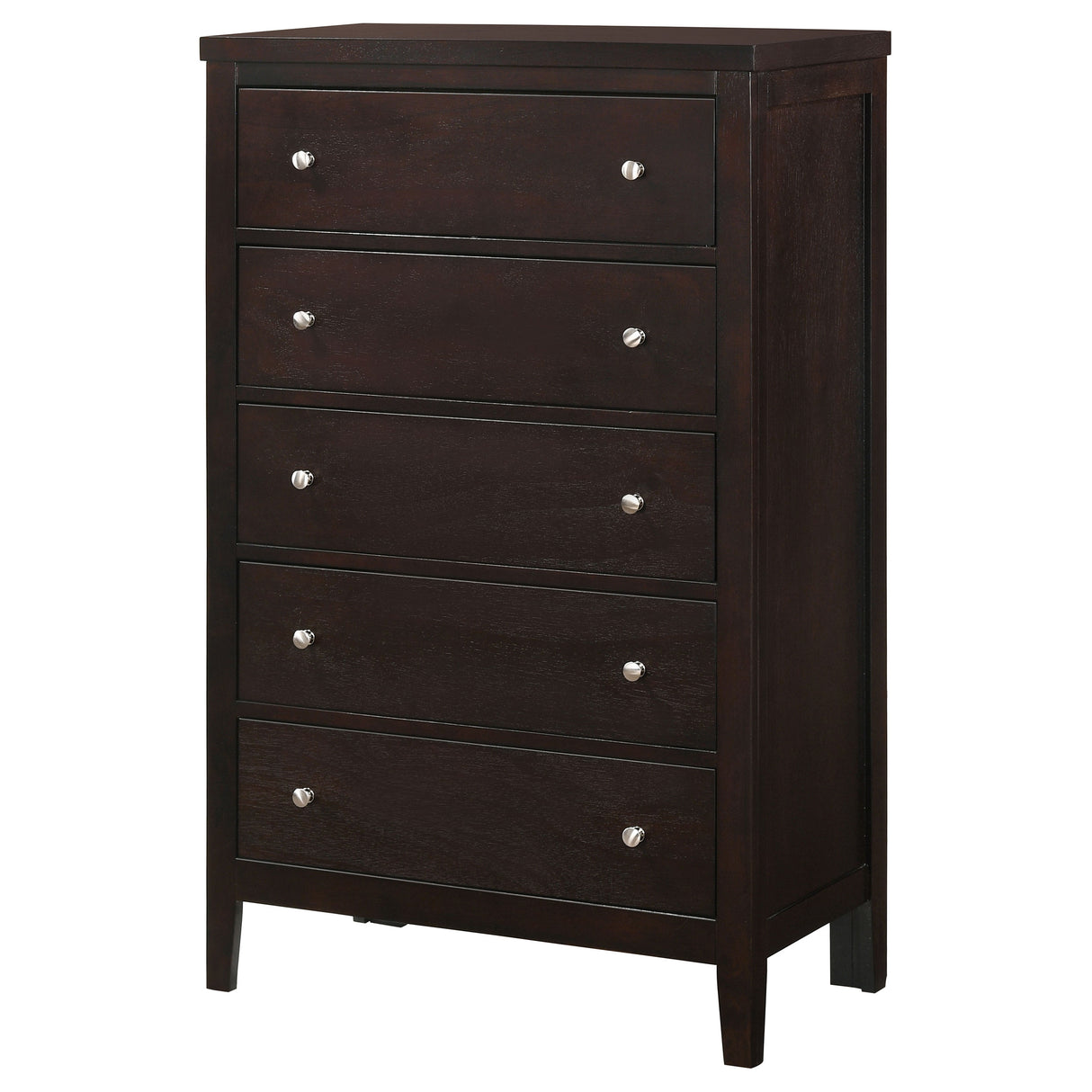 Carlton 5-Drawer Rectangular Chest Cappuccino