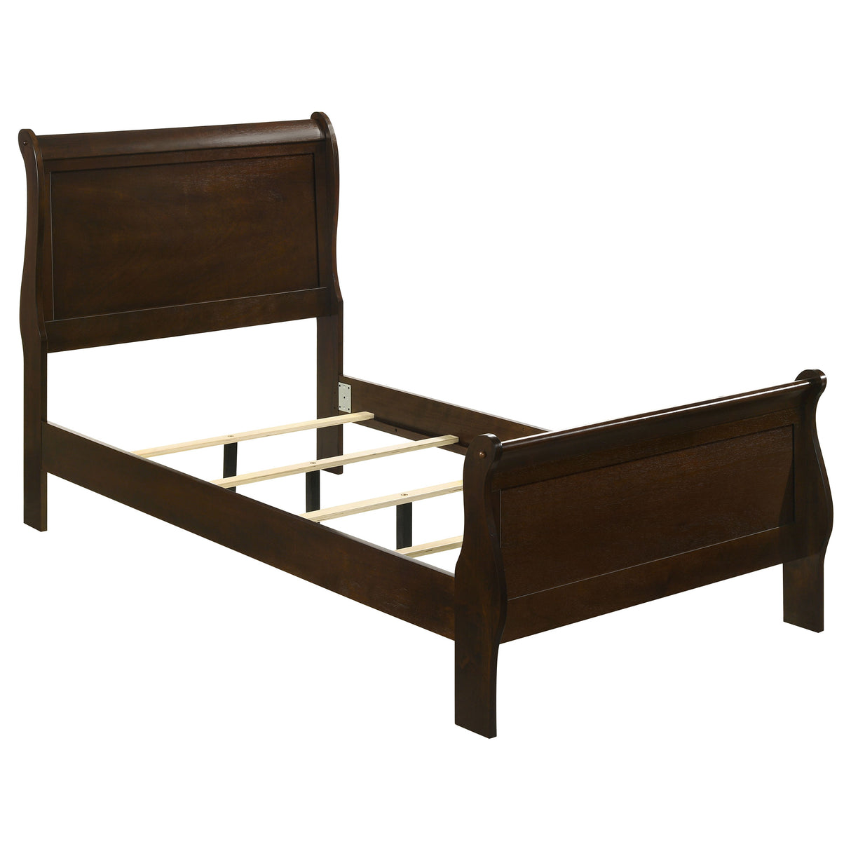 Louis Philippe Cappuccino 5-Piece Twin Bedroom Set