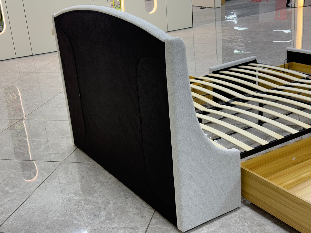 Sleek Multi-Drawer Bed