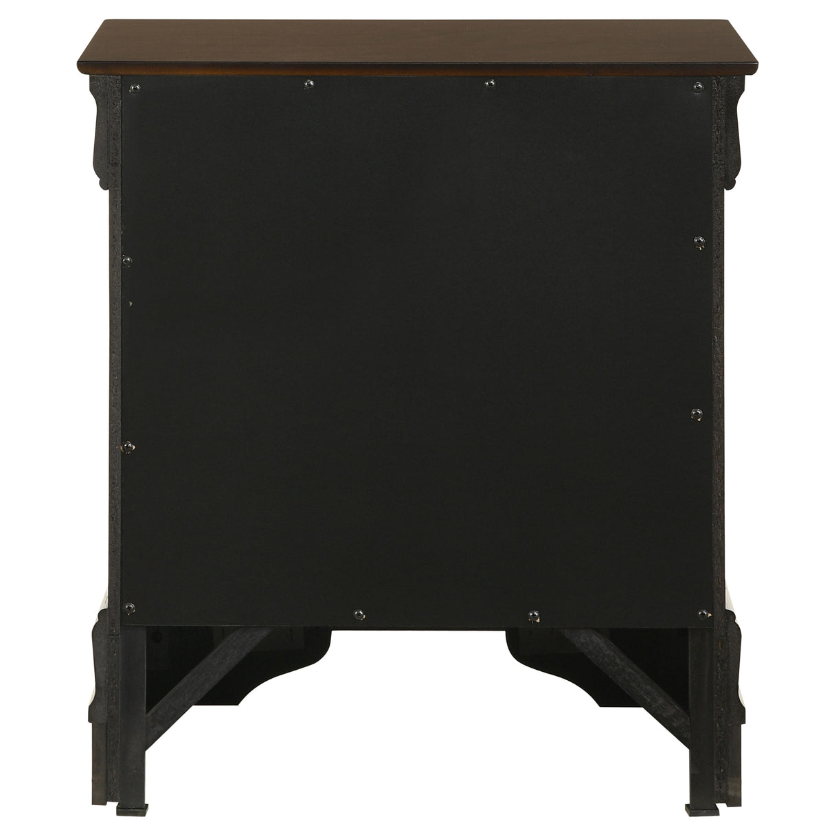 Louis Philippe 2-Drawer Nightstand Cappuccino
