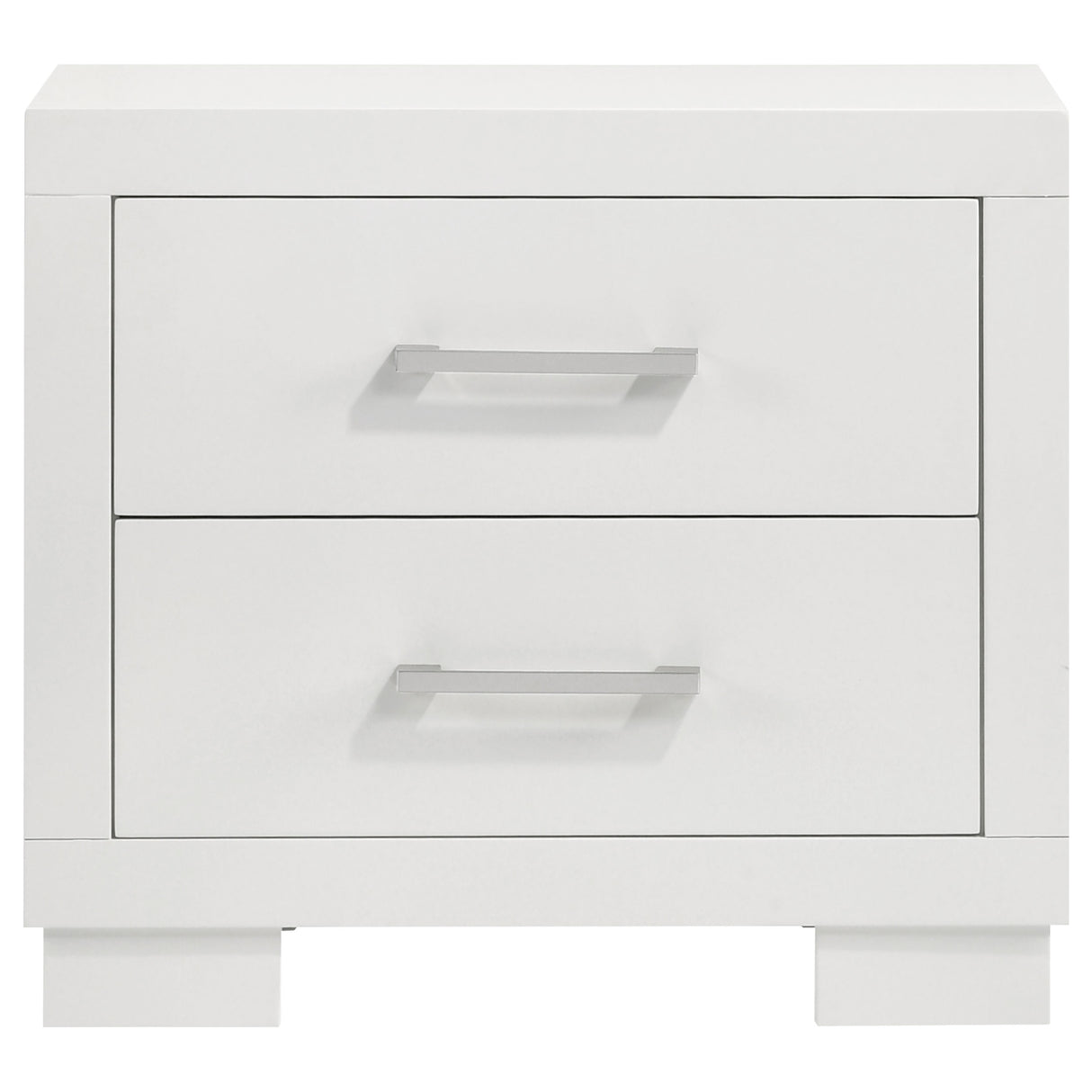 Jessica 2-Drawer Nightstand White