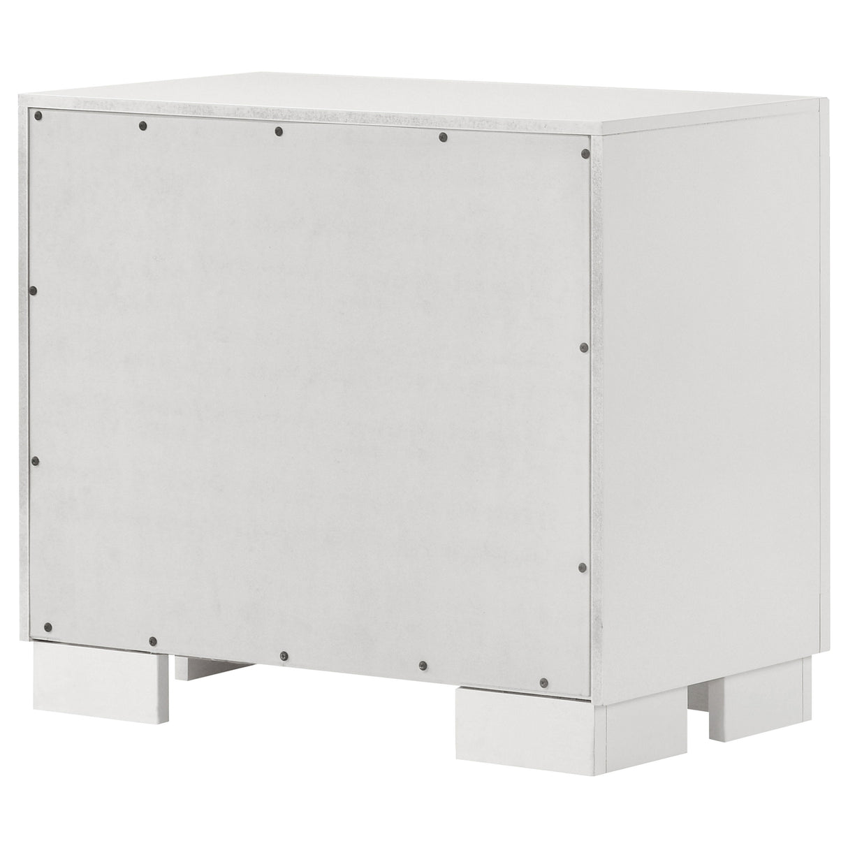 Jessica 2-Drawer Nightstand White
