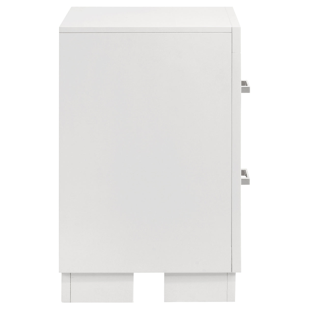 Jessica 2-Drawer Nightstand White