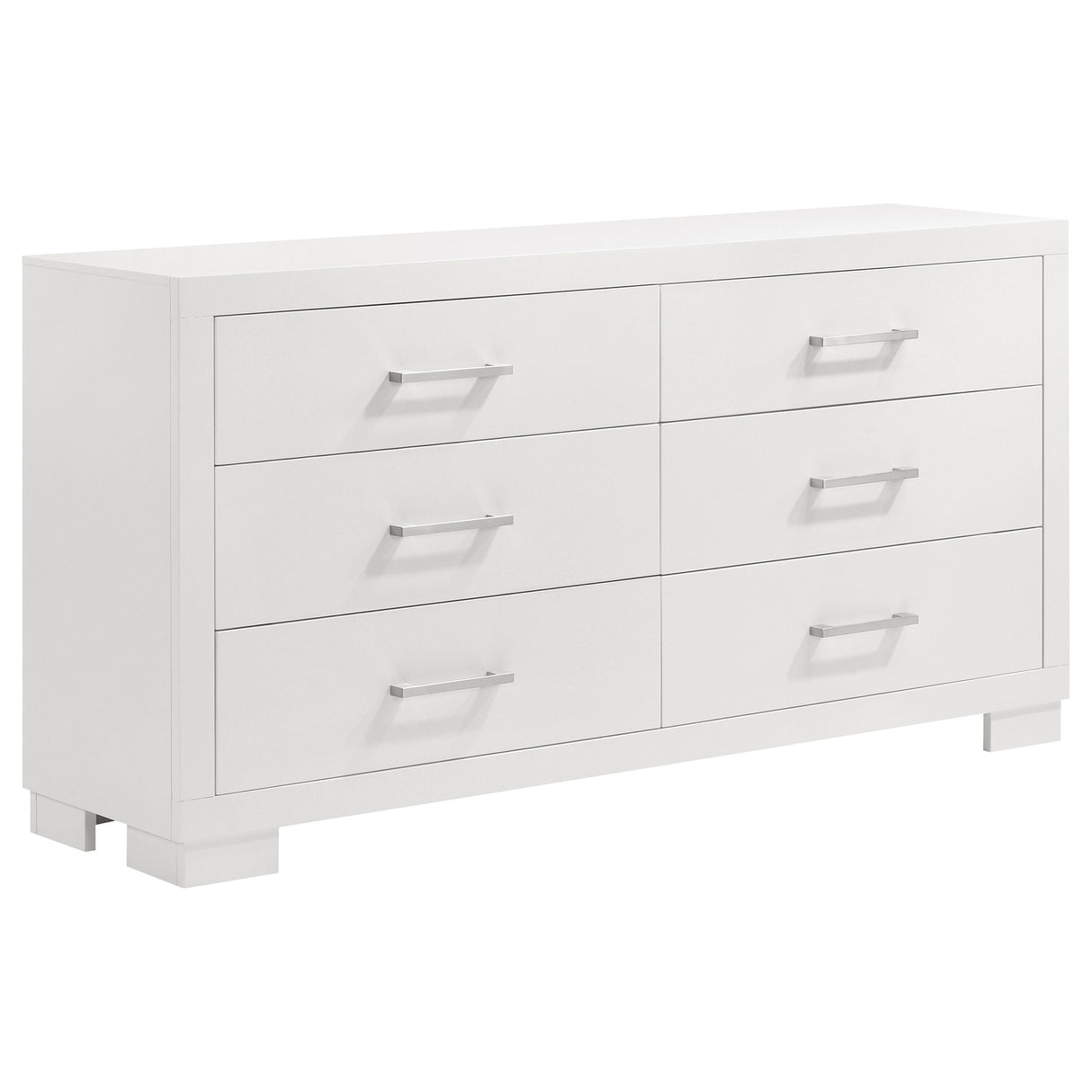 Jessica 6-Drawer Dresser White