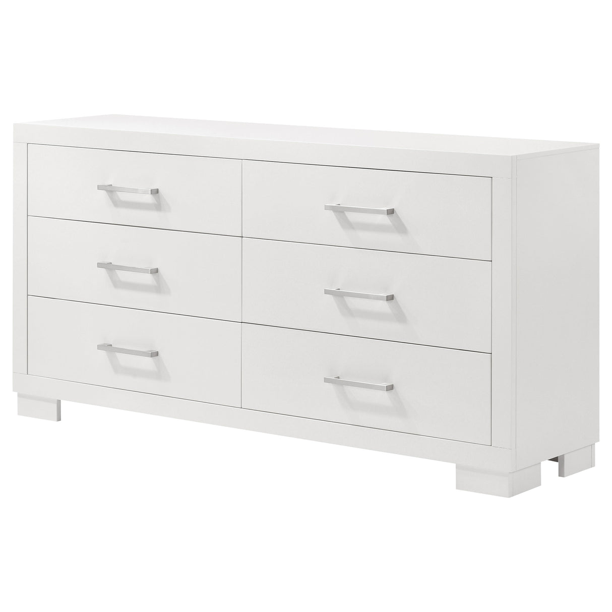Jessica 6-Drawer Dresser White
