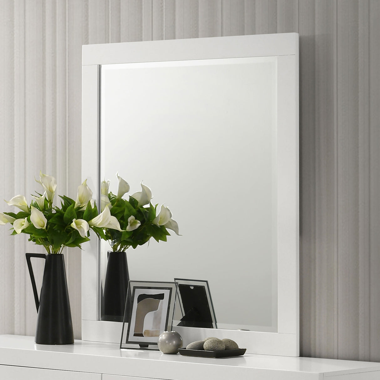Jessica Rectangular Mirror White