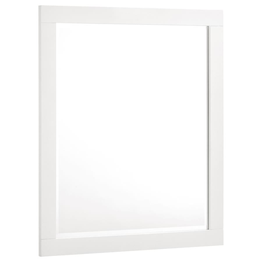 Jessica Rectangular Mirror White