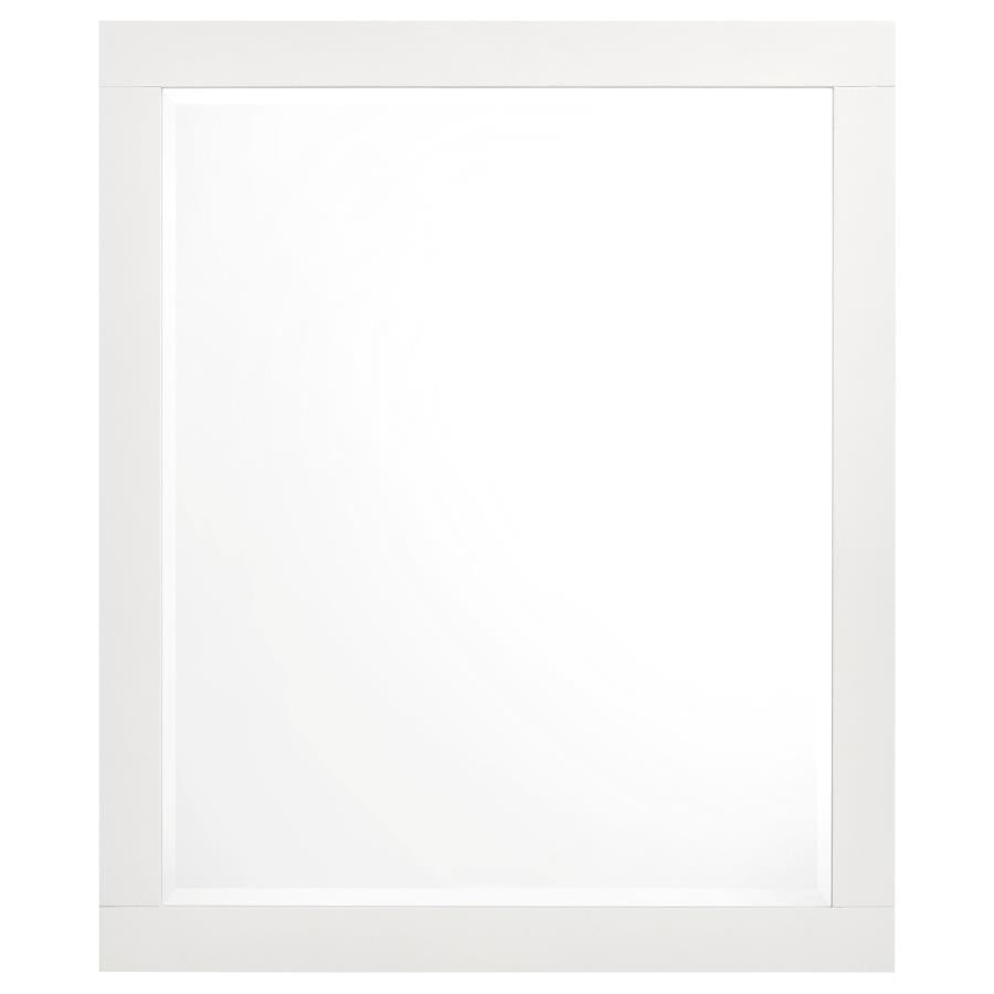 Jessica Rectangular Mirror White