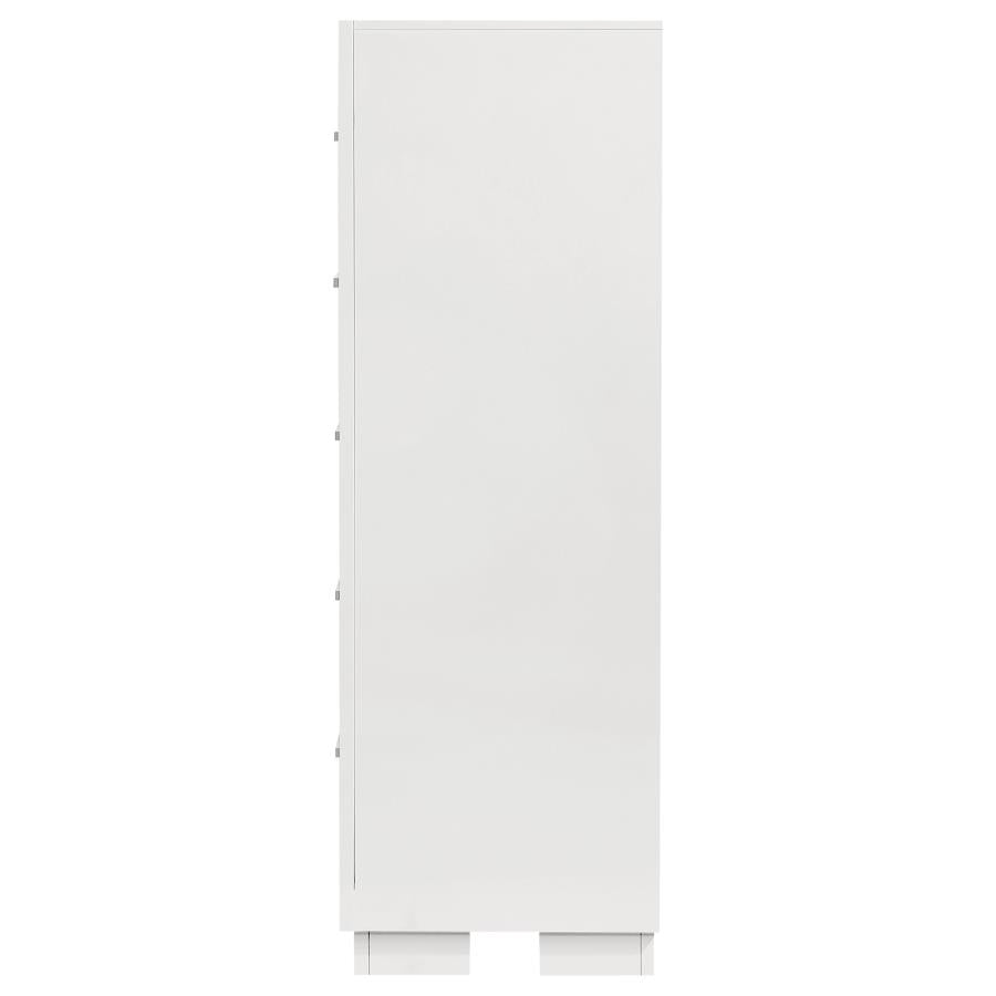 Jessica 5-Drawer Chest White