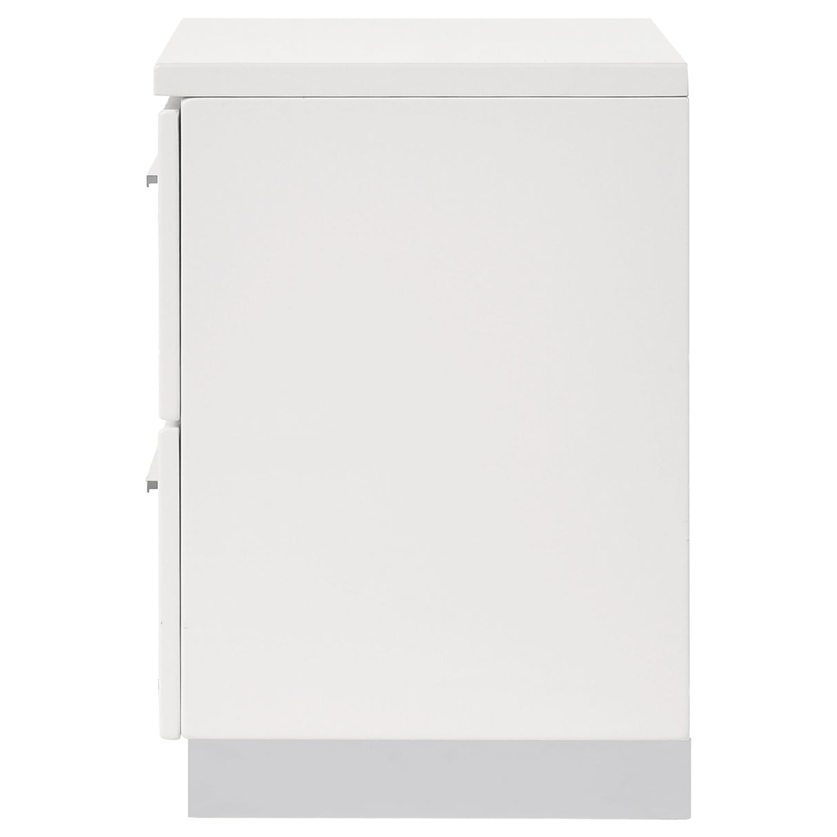 Felicity 2-Drawer Nightstand Glossy White