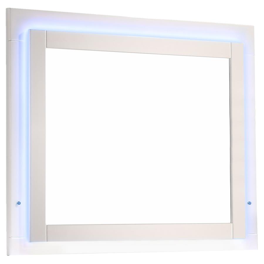 Felicity Mirror Glossy White With Led Light