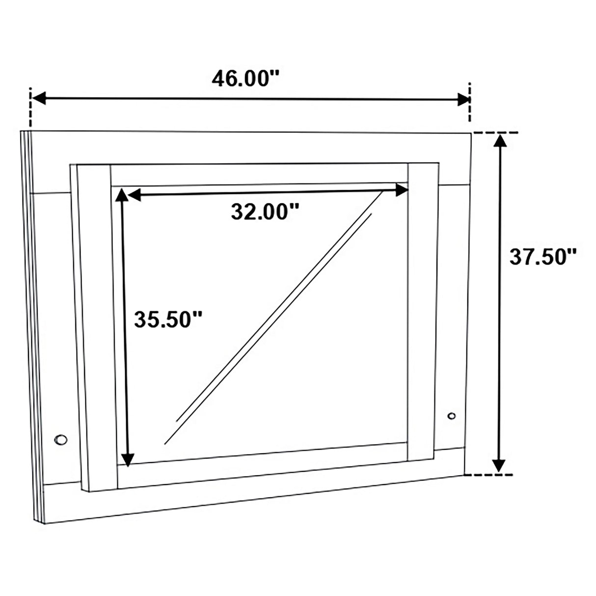 Felicity Mirror Glossy White With Led Light