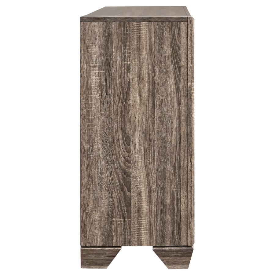 Kauffman 6-Drawer Dresser Washed Taupe