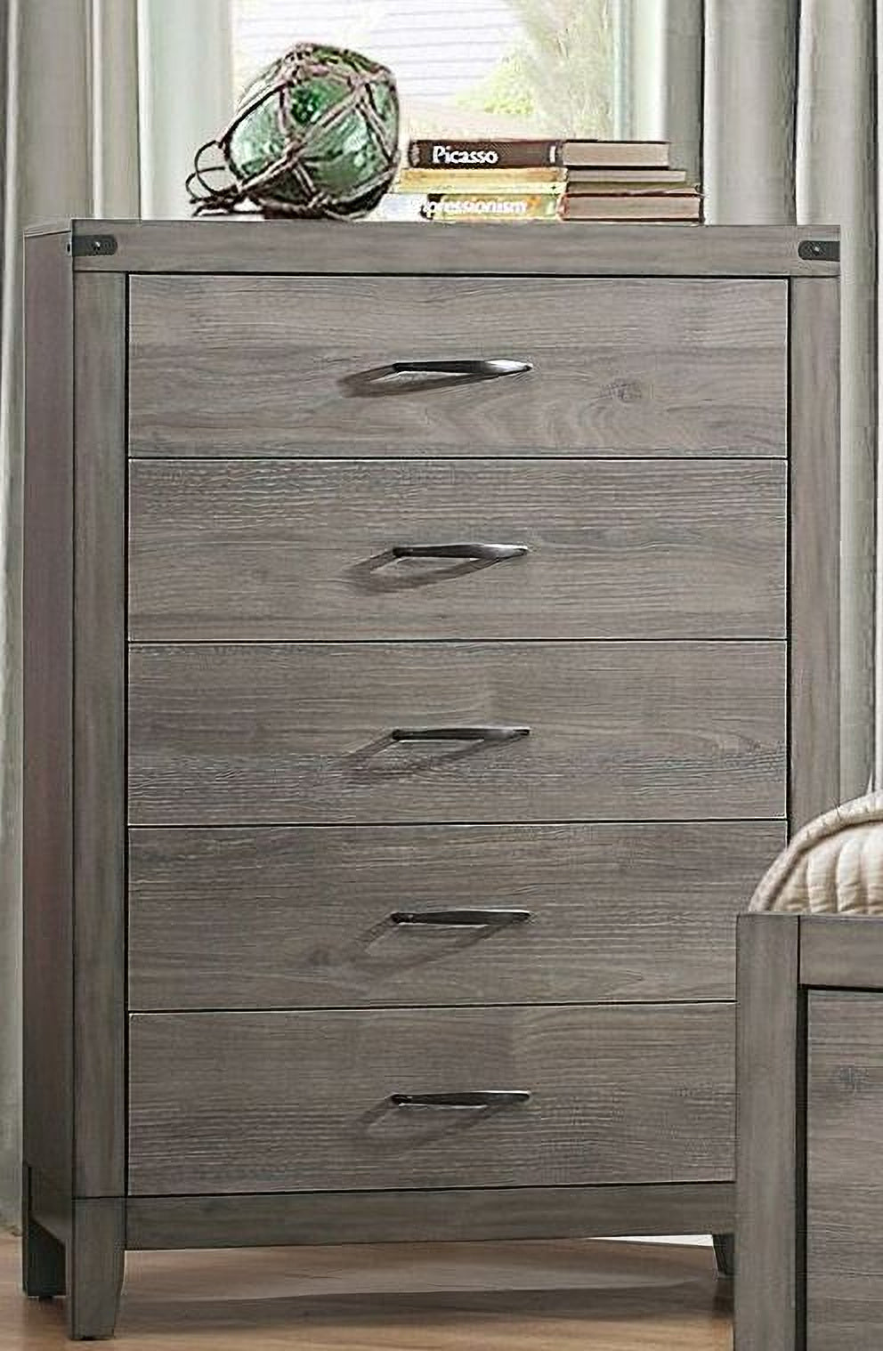 Woodrow Black Upholstered Panel Bedroom Set