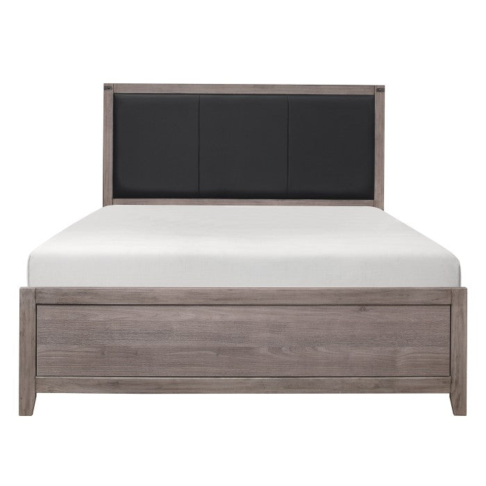 Woodrow Brownish Gray Queen Bed