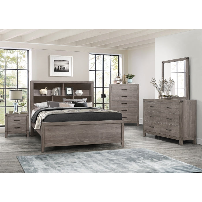 Woodrow Brownish Gray Full Platform Bed