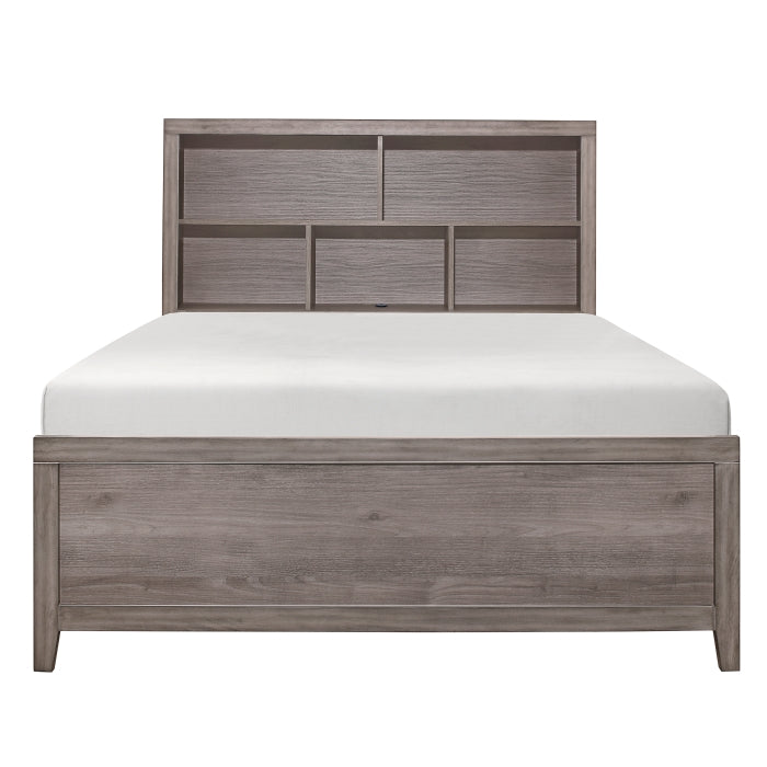 Woodrow Brownish Gray Full Platform Bed