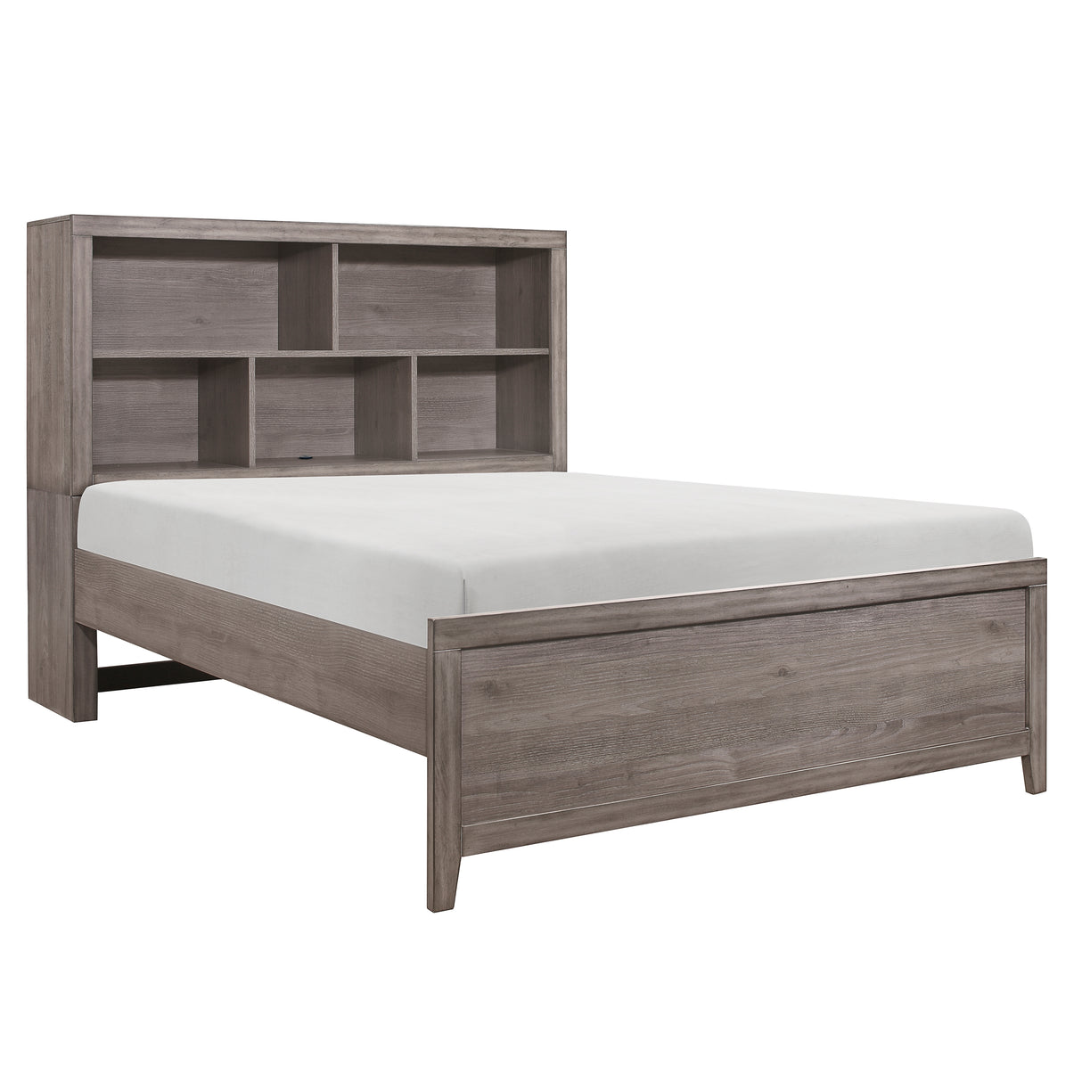 Woodrow Brownish Gray Full Platform Bed