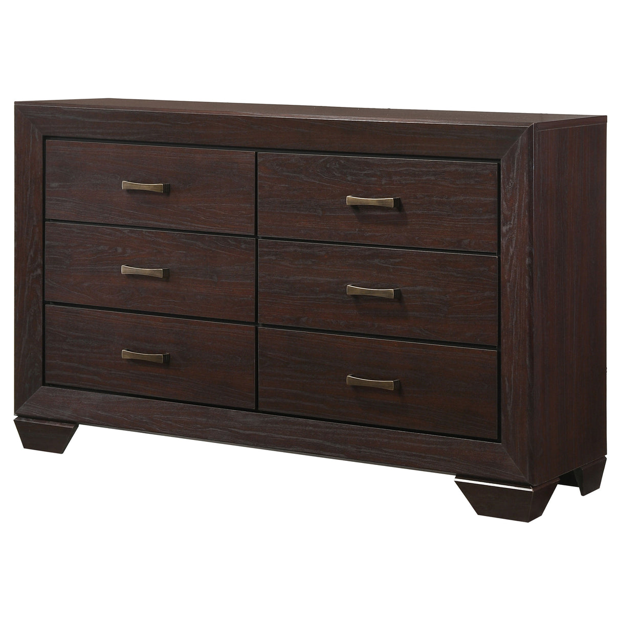 Kauffman 6-Drawer Dresser Dark Cocoa