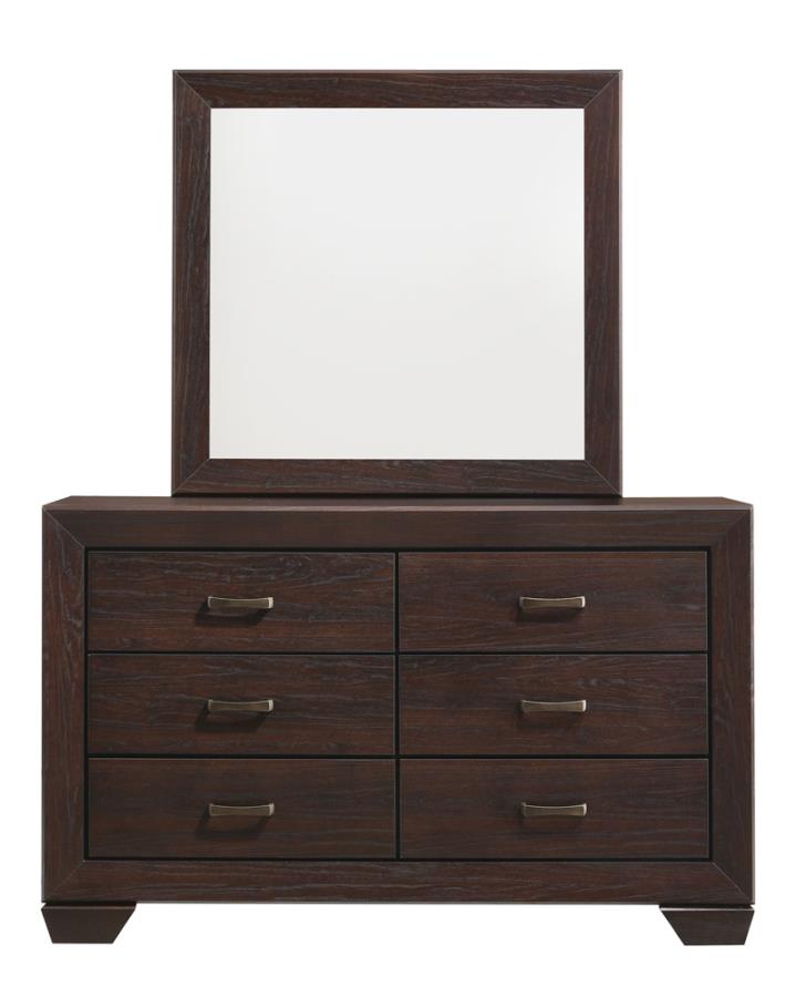 Kauffman 6-Drawer Dresser Dark Cocoa
