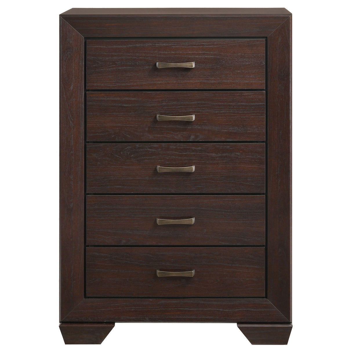 Kauffman 5-Drawer Chest Dark Cocoa