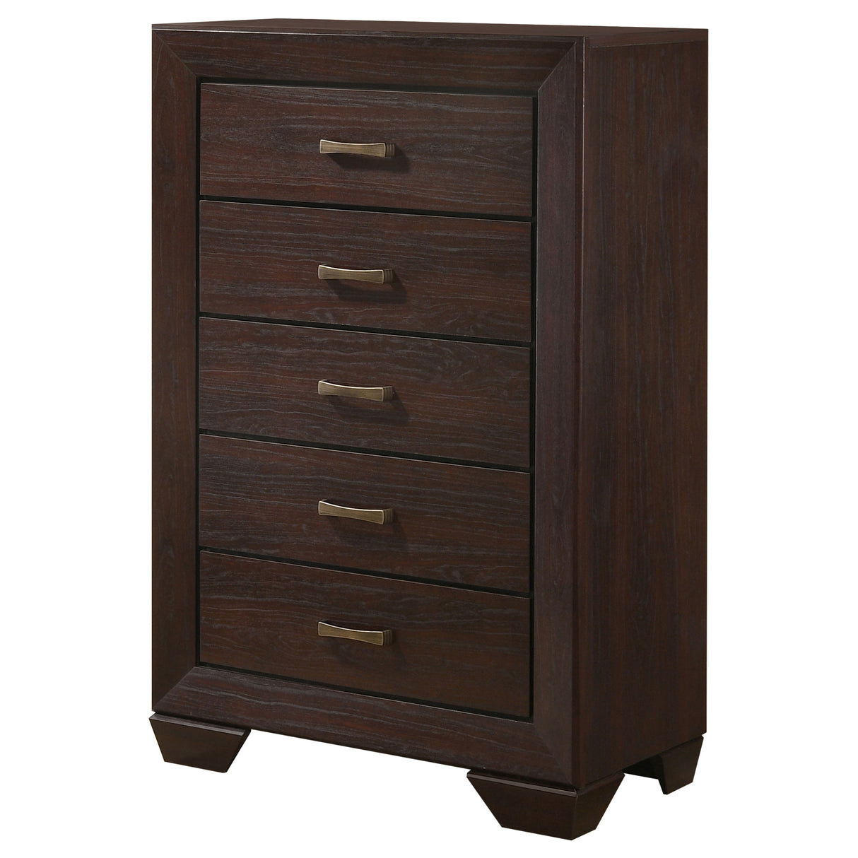 Kauffman 5-Drawer Chest Dark Cocoa