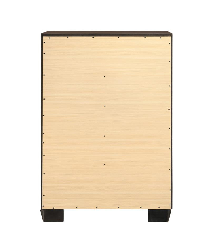 Kauffman 5-Drawer Chest Dark Cocoa