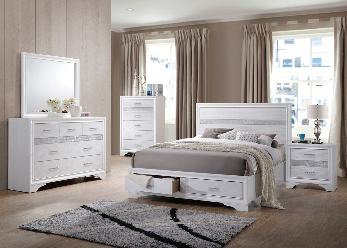Miranda White 5-Piece Eastern King Bedroom Set