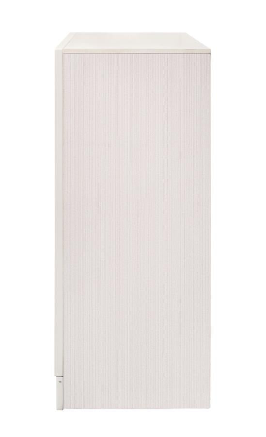 Miranda 7-Drawer Dresser White And Rhinestone