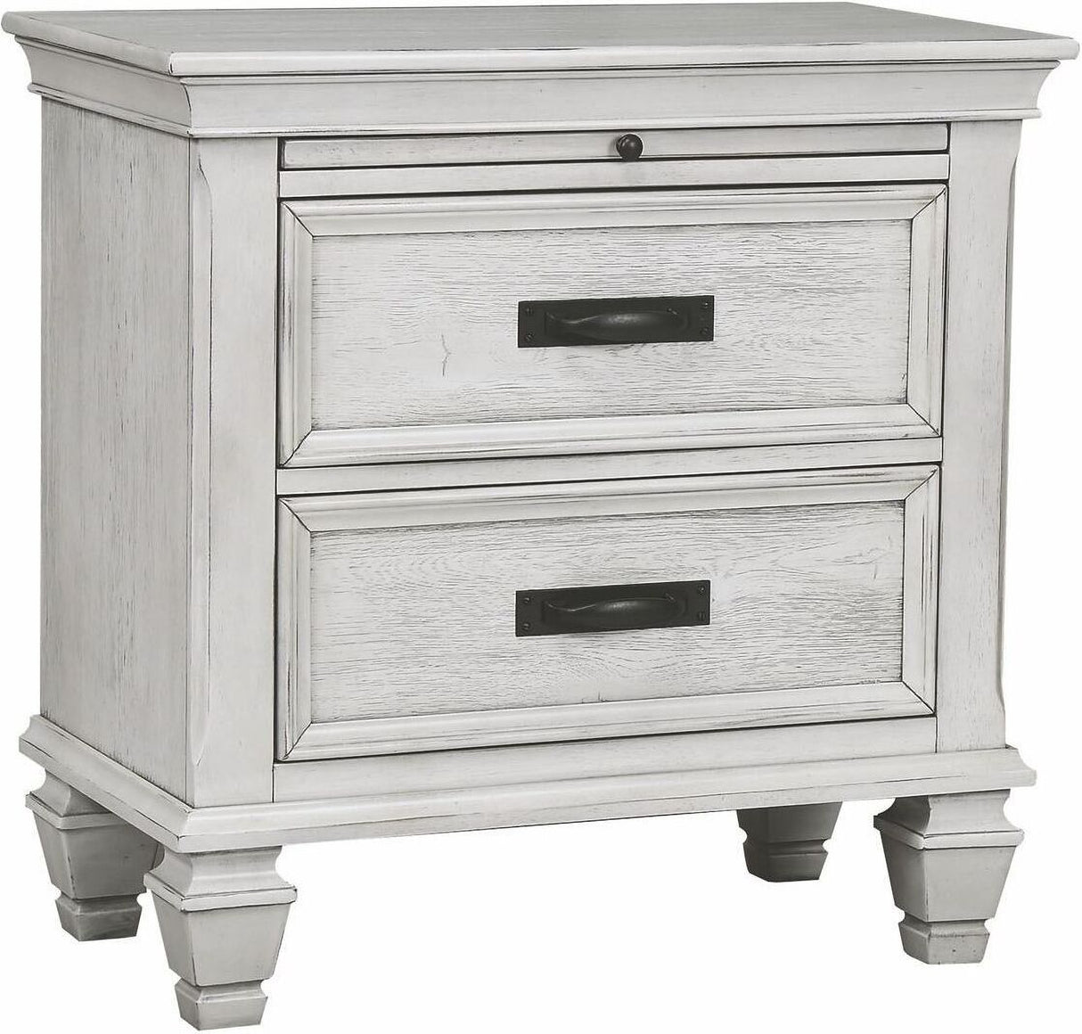 Liza Antique White Panel Bedroom Set