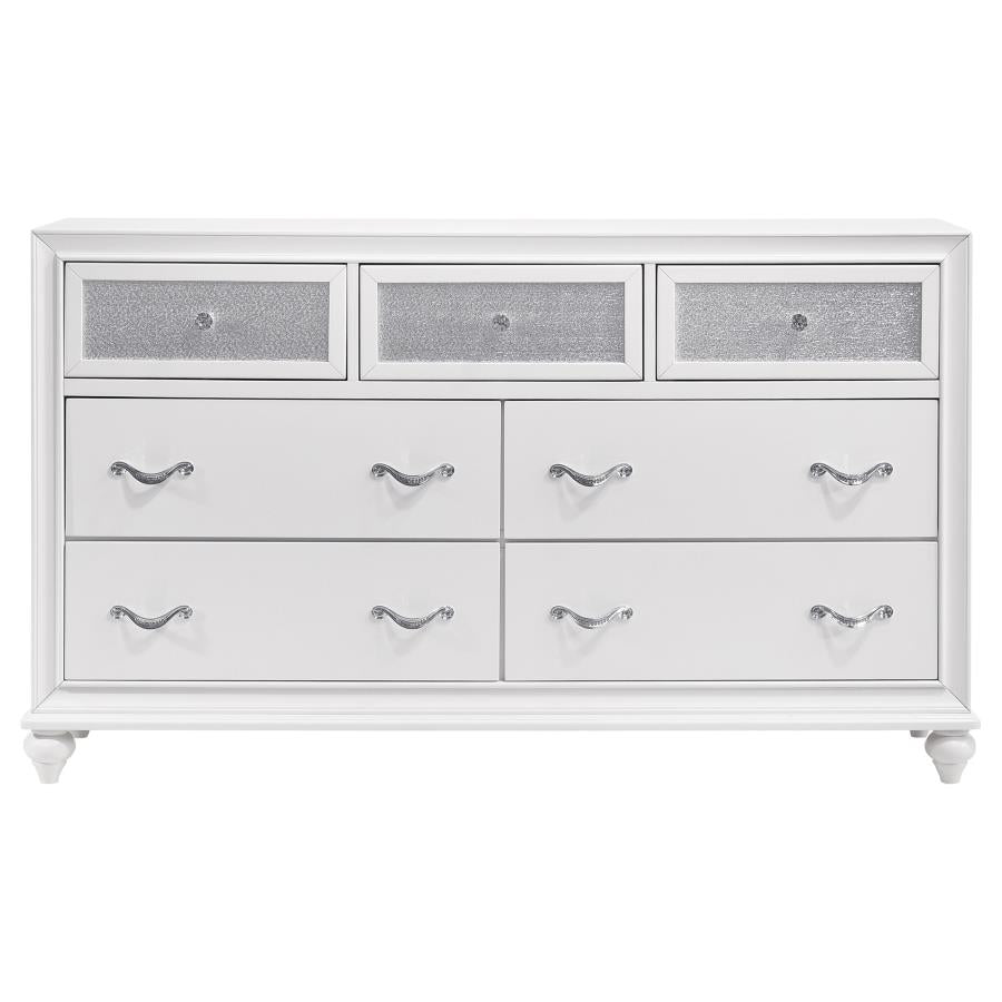 Barzini 7-Drawer Dresser White