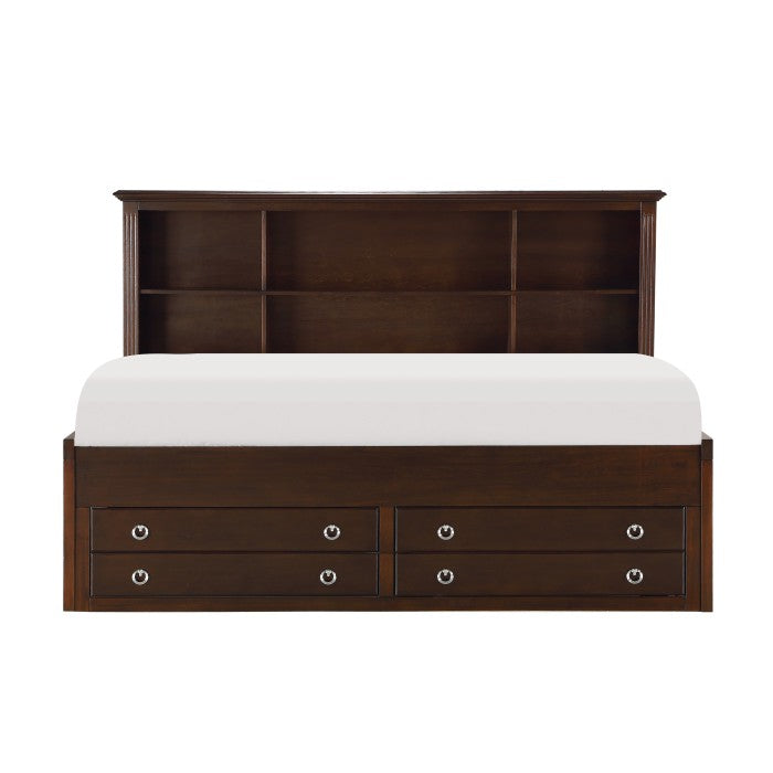 Meghan Espresso Full Lounge Storage Bed