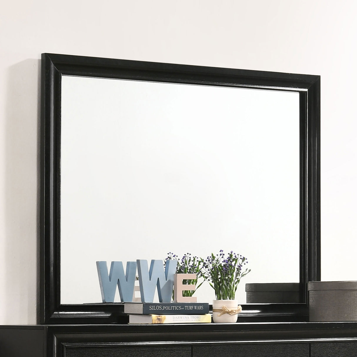 Miranda Rectangular Mirror Black