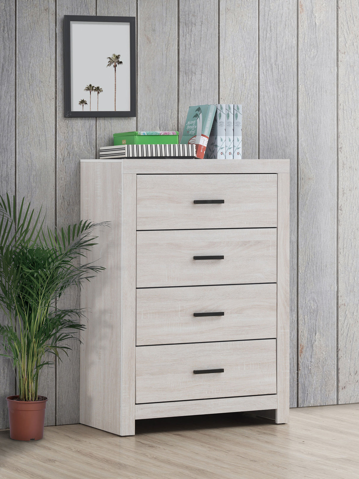 Brantford 4-Drawer Chest Coastal White